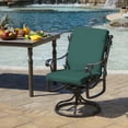 thumbnail image 4 of ARDEN Outdoor Dining Chair Cushion 20 x 20, Peacock Blue Green Texture, 4 of 5