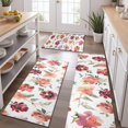 thumbnail image 2 of Pioneer Flower Floral Print Pattern Kitchen Rugs Sets Of 3,Kitchen Runner Rugs Non Skid Washable,Decorative Kitchen Floor Mats for Kitchen,Sink,Laundry,17"x30"+ 17"x47" + 17"x59", 2 of 6