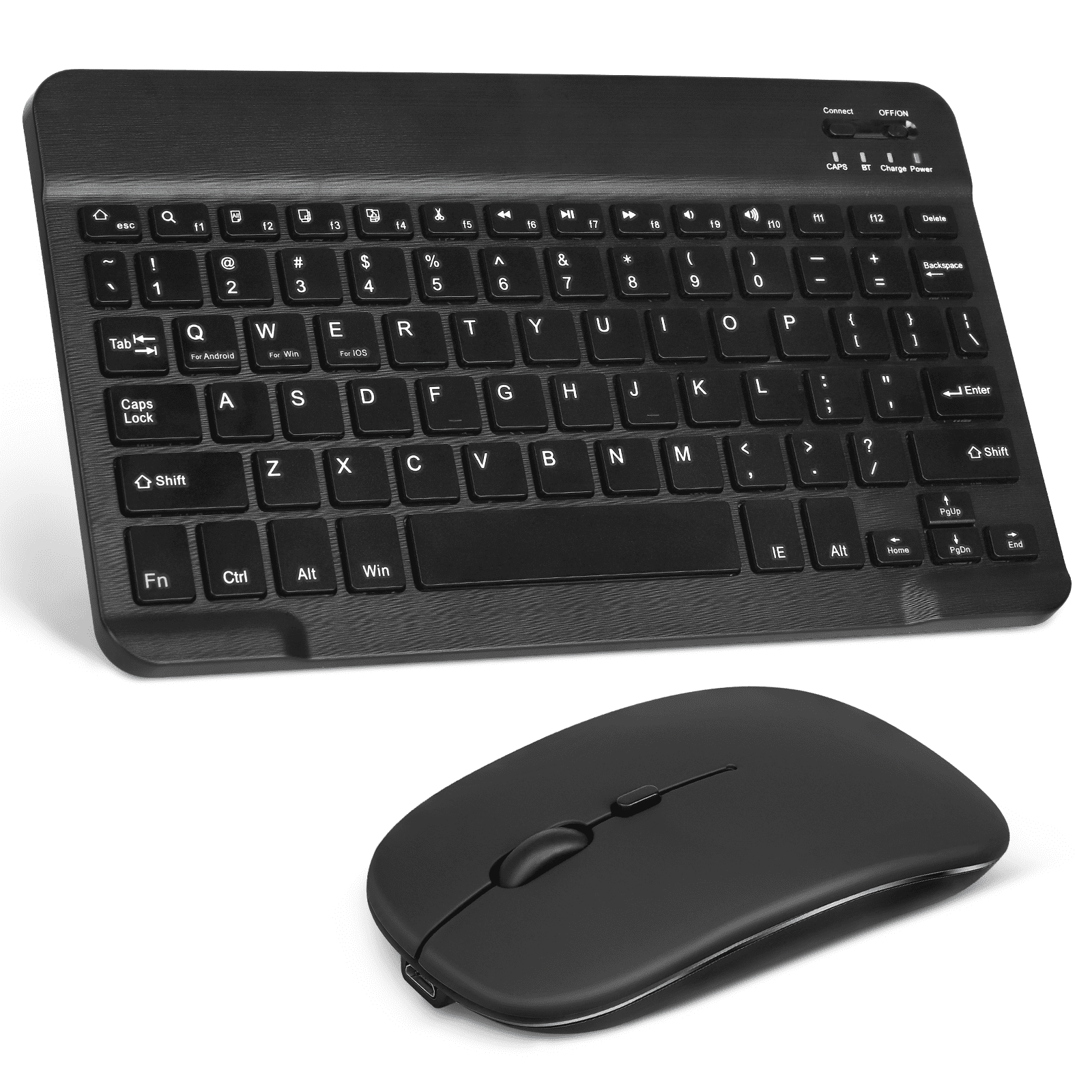 Rechargeable Bluetooth Keyboard and Mouse Combo Ultra Slim FullSize