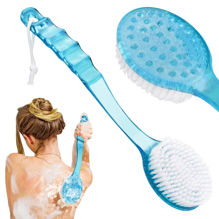EEEkit Exfoliating Shower Brush, Dual-Sided Back Scrubber photo 1