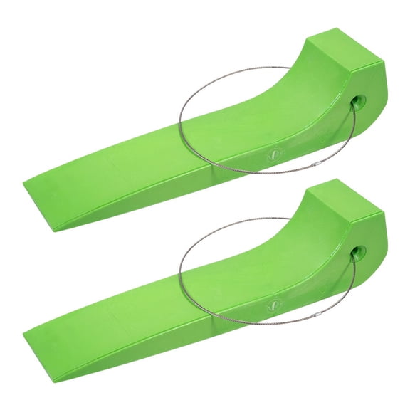2 Pack Car Tire Skates with Cable Handle for Tow Truck, Wreckers, & Roll Back Carrier - Safety Green 4,000 lbs WLL, Heavy-Duty Vehicle Towing Accessories for Auto Haulers