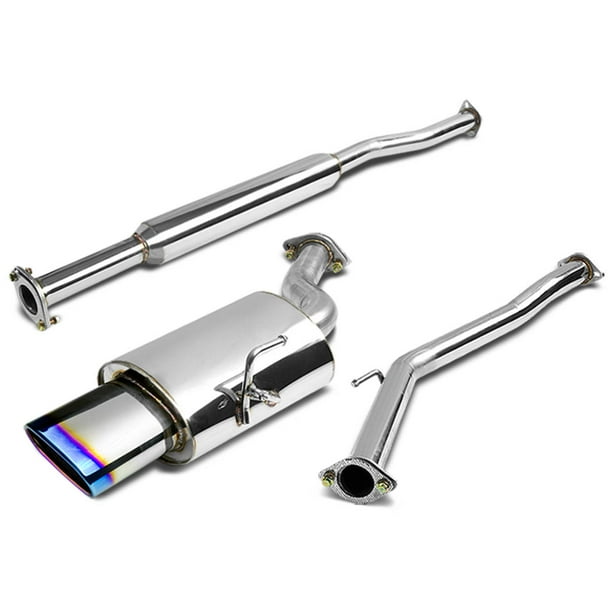 Nissan Altima Catback Exhaust System 5.75" X 3" Oval Burn Tip Muffler