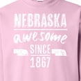 thumbnail image 3 of Inktastic Nebraska Awesome Since 1867 Adult Sweatshirt, 3 of 4