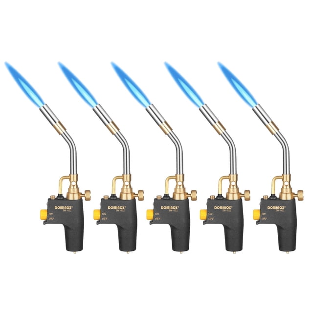 Linterna de propano DOMINOX, 5 paquetes para MAP, MAPP y tanque de propano
