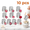 Style1:10pcs, variant on 10 Pcs Extra Large Russian Piping Tips Set, Seamless Stainless Steel Flower Frosting Nozzles for Cake Decorating and Cupcakes