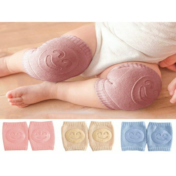 QUTETN 3 Pairs Baby Boys Girls Knee Pads In Mixed Colors For Crawling  Learning To Walk  Indoor And Outdoor Anti-Slip Leg Protection