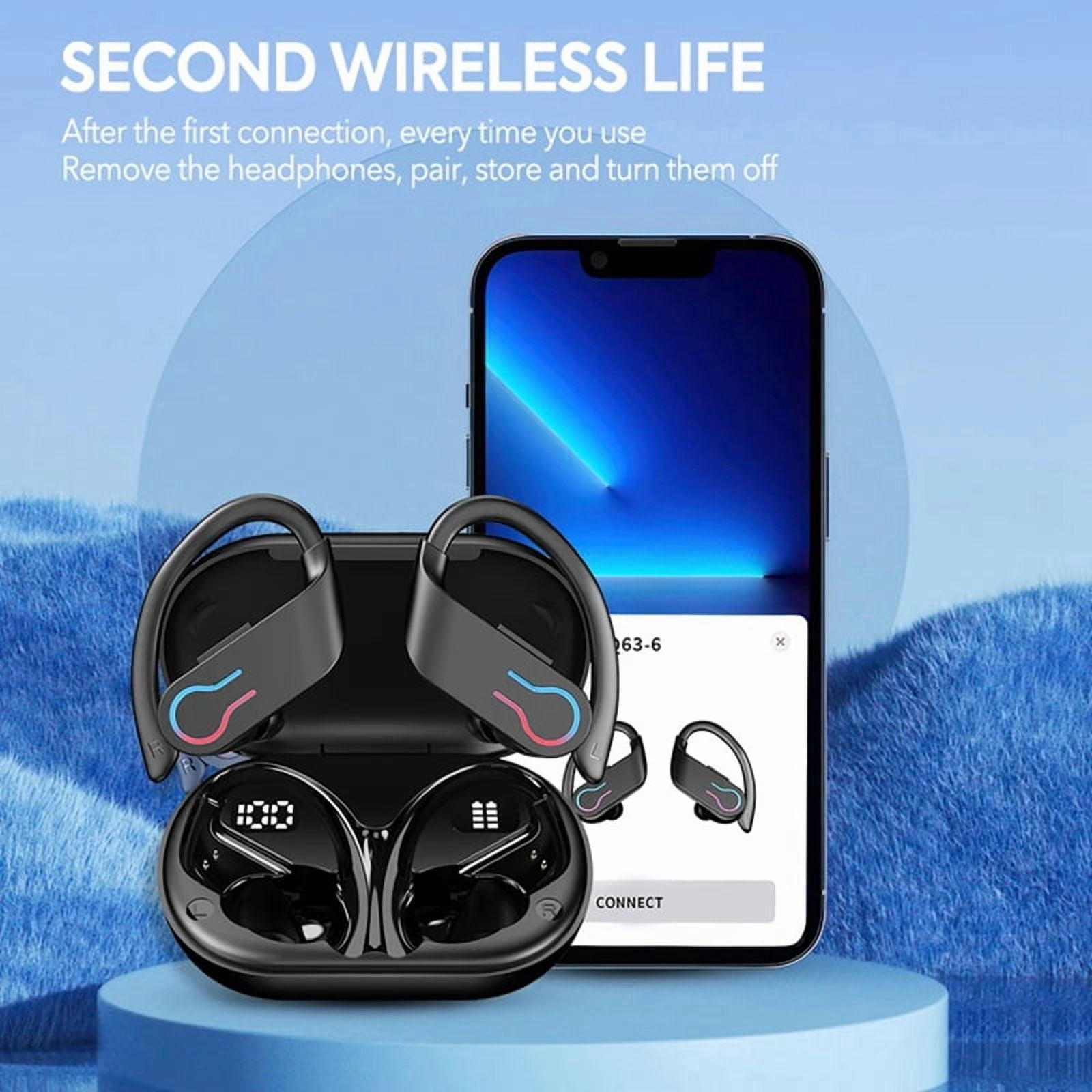 Q63 Bluetooth 5.3 Earphones Sports Headset Wireless in-Ear 200H Standby Time IPX7 Waterproof HiFi Stereo Gaming Earbuds