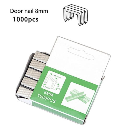 Chendee 1000 Pcs Agrafeur en Forme de U/porte /T pour Meubles en Bois Usage Domestique, 8mm