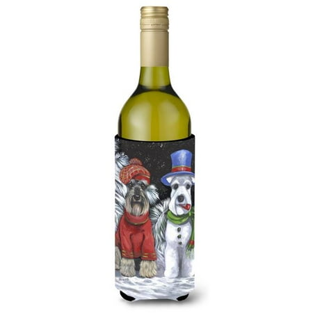 

Schnauzer Christmas Snow Dog Wine Bottle Hugger