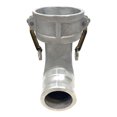thumbnail image 2 of Gloxco Aluminum Type DA Cam and Groove Hose Fitting, 90 Degree Elbow, 3″ Female Camlock x 2″ Male Camlock (CAM-3020-DA90-AL), 2 of 4