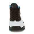 thumbnail image 3 of Nike Mens Air Jordan Retro 10 White/Dark Powder Blue-Black 310805-106, 3 of 5