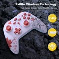 thumbnail image 4 of Rojo: controlador inalámbrico, controlador de juegos inalámbrico compatible con Xbox One, Xbox One S, Xbox One X, Xbox Series X y PC con Windows, 4 of 5