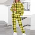 thumbnail image 1 of Ensemble de Deux Pièces pour Femmes 2023 Mode Décontractée Imprimé Manches Longues Col Rond Chandail en Molleton + Pantalon Ensemble de Sport pour Femmes en Solde, 1 of 5