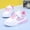 Pink, variant on Girls Casual Sneakers Heart Pattern Toddler Kids Sports Skate Shoes Waterproof Flats Walking Shoes Pink/Purple