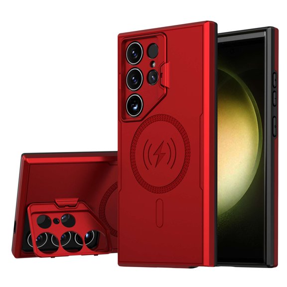 Bolt Alloy Series Cover Case for Samsung Galaxy S24 Ultra - Titan Red