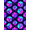 Purple Magenta Cyan, Pattern 7, variant on ODIKA 8'x10' Washable Area Rug Dice Graphic Funky Aesthetic Streetwear Men Cartoon Anime Alt Refined Structured for King Size Bedroom Under Bed, Master Suite, Non-Shedding, Easy Care