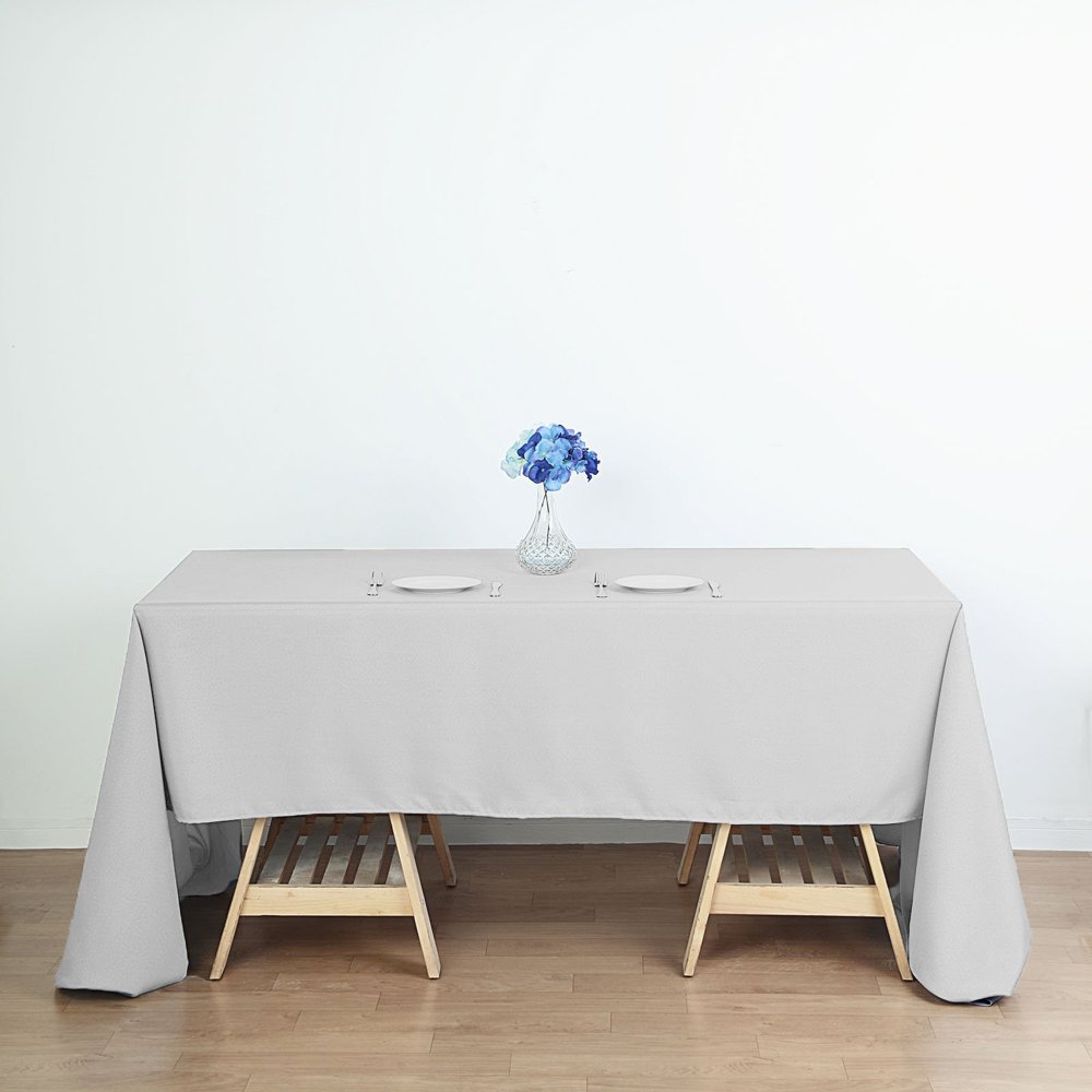 Efavormart 60x126" SILVER Wholesale Linens Polyester Tablecloths