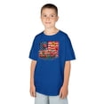 thumbnail image 2 of Flower 4th of July USA Kids Heavy Cotton Tee-KHJUL4506B-Royal-XL, 2 of 3