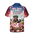 thumbnail image 2 of My Dog Is My Valentine Cute Rottweiler in Gift Box Hawaiian Shirt Breathable Summer Unisex Merch Rottie Dog Lover Gifts Idea - 3006, 2 of 6
