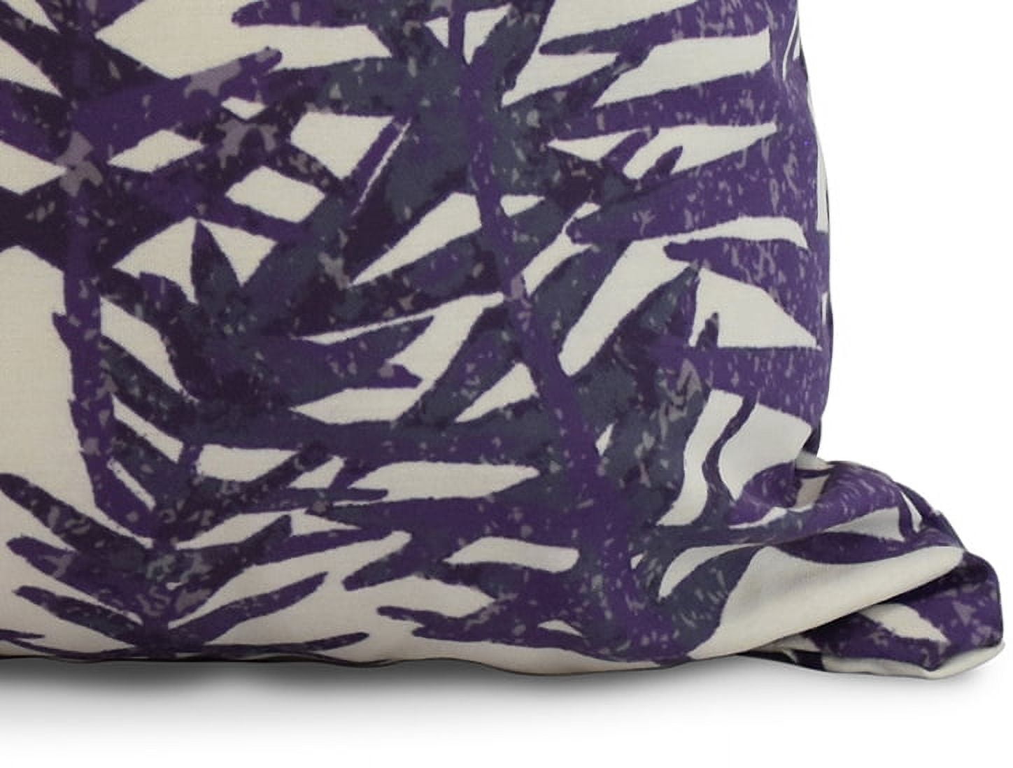 Simply Daisy, 26 x 26 Inch, Spikey, Floral Print Pillow, Purple