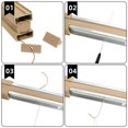 thumbnail image 4 of 3 Set RV Blinds Repair Kit for Camper Window, Pleated RV Shade Repair Kit, Camper Blinds String Maintain for Day Night Pleated Window Shade-Tan, 4 of 7