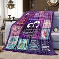 thumbnail image 4 of Daughter Blanket Gift, Birthday Gift Blanket for Daughter from Mon Dad, 50"x60" Gift Ideas for Girl, Soft Cozy Flannel Throw Blanket for Daughter Birthday Graduation Christmas Children''s Day, 4 of 6