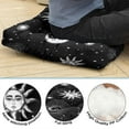 thumbnail image 5 of Astral Solar Meditation Cushion - Dark Aesthetic Floor Pillow for Adults, Supportive PP Cotton Filling, Multipurpose for Yoga & Lounging, 5 of 7