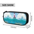thumbnail image 2 of Sigee Lighthouse Sea Port for Portable Pencil Pouch with Zipper for Students, Artists, and Office Use, 2 of 5