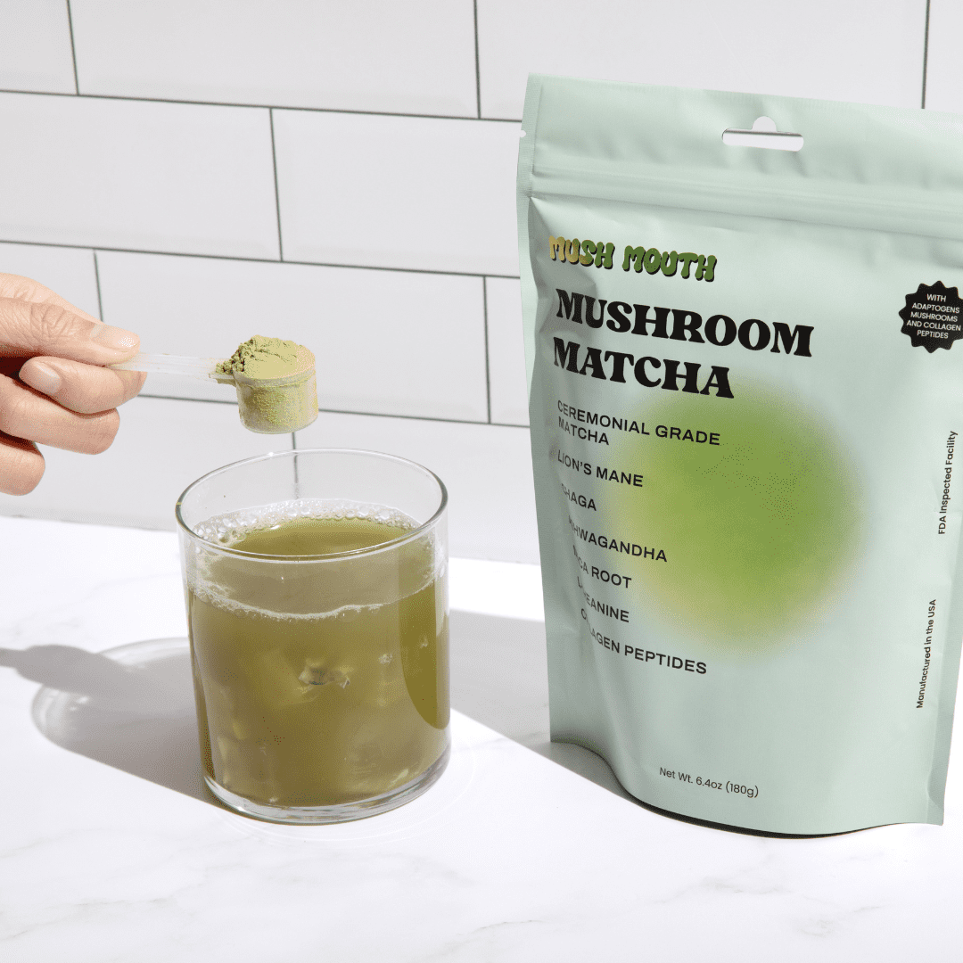Mushroom Matcha + Adaptogens and Collagen