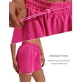 thumbnail image 6 of Pinspark 2 in 1 Athletic Shorts for Women, High Waisted Running Shorts with Zipper Pockets, 6 of 6