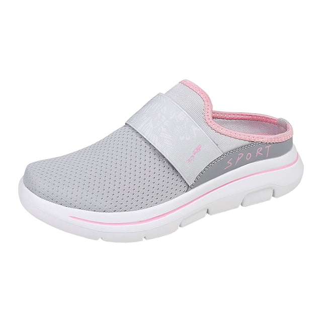 NOKIO Girls’ Ortopédicos Clogs with Arch-Support - Breathable Mesh Slip-Resistan𝗍 Slides Backless Casual Walking Shoes Closed Toe Design for Children
