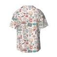 thumbnail image 4 of Goofa Summer Life Printed Men's Casual Short-sleeved Shirt,Lightweight Breathable Button-down,Summer Casual men's top,Versatile Fashion shirt-XX-Large, 4 of 7