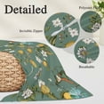 thumbnail image 3 of Green Botanical Body Pillow Covers 20"x60", Spring Floral Summer Lemon Birds Soft Brushed Microfiber Breathable Throw Pillow Covers, Pillowcase with Zipper for Couch Sofa Bedroom Living Room, 3 of 9