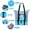 thumbnail image 3 of Bolsa de Playa TUNC Malla con Hielera Desmontable Azul, 3 of 5