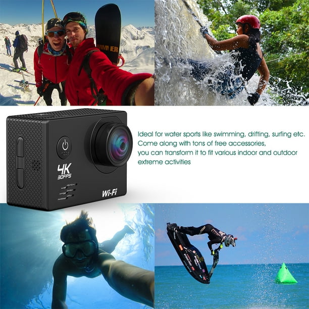 Action Camera 4K 30FPS, 16MP Waterproof Sports - Walmart.com