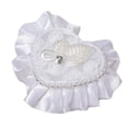 thumbnail image 1 of Cojín de soporte de anillo de novia de diamantes de imitación, estuche de joyería, soporte de cojín de almohada de anillo de boda, caja de soporte de Estilo B Macarena almohada del portador de la boda, 1 of 8