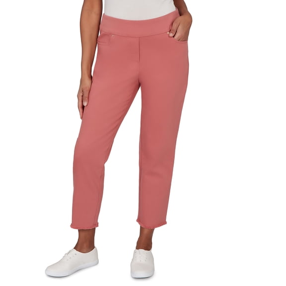 Alfred Dunner Womens Rosewood Super Stretch Ankle Jeans