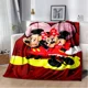 thumbnail image 3 of Manta de felpa suave con dibujos animados de Disney Mickey Minnie, manta de franela para sala de estar, dormitorio, cama, sofá, funda de picnic, 3 of 5