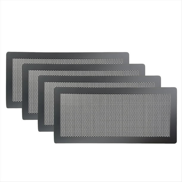4 Cubiertas Magnéticas para Ventilación de Piso: Filtros de de 5,5 X 12 Pulgadas para el Hogar/Suelo/Pared/Techo Que Atrapan Residuos y Polvo de Cabello