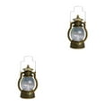 thumbnail image 3 of Guardoinrt Lantern LED Oil Lamp Table Porch Winery Cabin Light Bronze Golden 2Set, 3 of 6