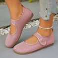 thumbnail image 5 of Pandaie Women's Mary Jane Flats Mesh Knit Breathable Casual Dress Shoes Walking Comfortable Slip on Work Loafers (Pink,7.5), 5 of 9