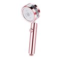 thumbnail image 2 of Rociador de agua de plástico de aumento de presión de cabezal de ducha de mano desmontable de 20 mm, rosa Jumpingount HA005453-03B, 2 of 6