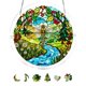 thumbnail image 1 of Acrylic Jigsaw Puzzle Suncatcher,Window Suncatcher Acrylic Puzzle,Unique DIY Emerald Flame Hummingbird Sun Catcher PuzzleKit,Sun Catcher AcrylicPuzzles Garden Decoration for Window Garden Hanging, 1 of 7