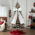thumbnail image 3 of Christmas Decorations - Christmas Decor - Giant Bows for Christmas Tree - Big Red Velvet Bow for Tree Topper Window Wall Mantle - Indoor Home Room Party Valentines Xmas Decoration, 3 of 7