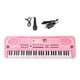 thumbnail image 5 of Piano Electrónico de 61 teclas para niños, instrumento musical, juguete de sonido portátil, juguete de iluminación musical, juguete de educación Rosa, 5 of 9