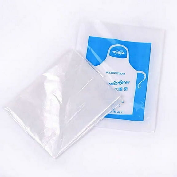 HOMEMAXS 50pcs Heavy Duty Disposable Aprons Multi purpose for Cooking and Painting Oil Resistant