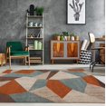 thumbnail image 2 of East York Beige Contemporary Geometric Area Rug 6'5" x 9'5", 2 of 4