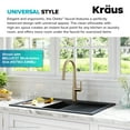 thumbnail image 3 of KRAUS Oletto Single Handle Pull Down Kitchen Faucet in Spot Free Antique Champagne Bronze, 3 of 7