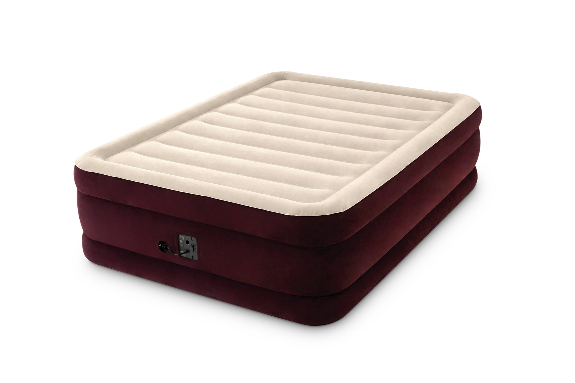 intex queen raised downy airbed mattress w pump