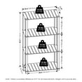 thumbnail image 6 of Furinno Pangkor 4-Tier Turn-N-Tube Indoor Outdoor Plant Shelf Wood Stand with Square Poles, Natural/Black, 6 of 6